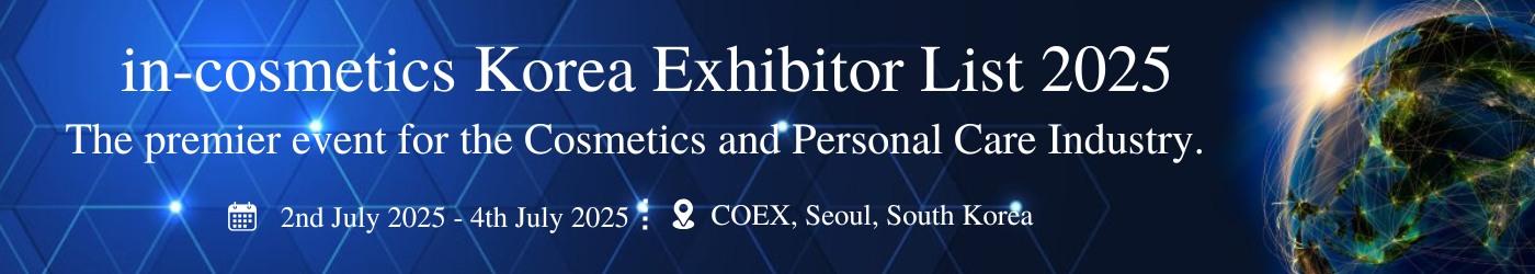 in-cosmetics Korea Exhibitor List