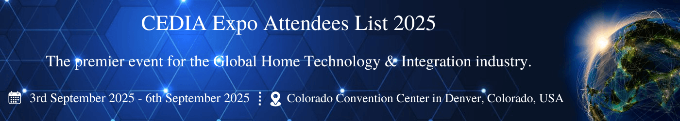 CEDIA Expo Attendees List