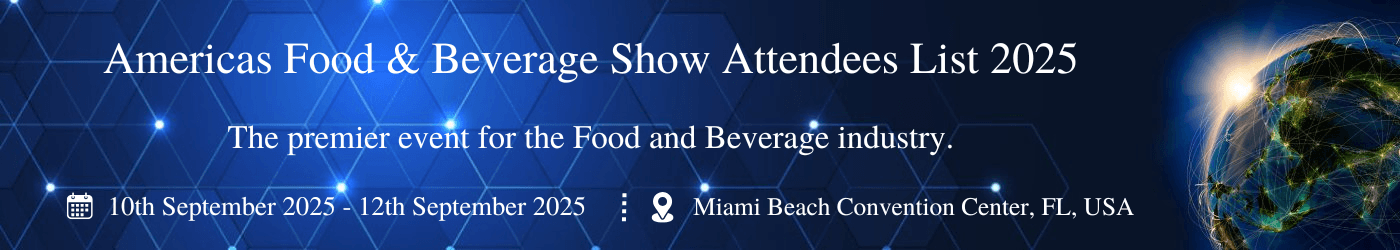 Americas Food & Beverage Show Attendees List