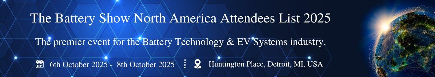 The Battery Show North America Attendees List 