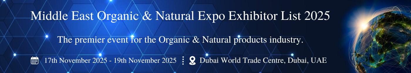 Middle East Organic & Natural Expo Exhibitor List