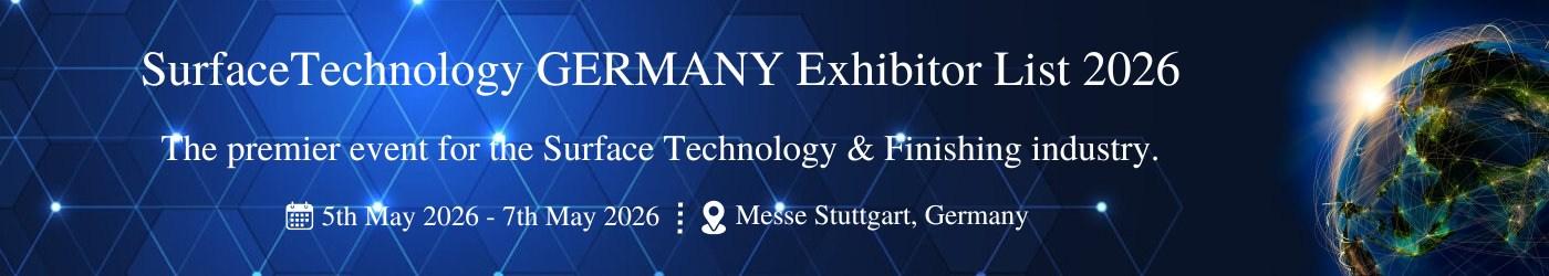 SurfaceTechnology GERMANY Exhibitor List