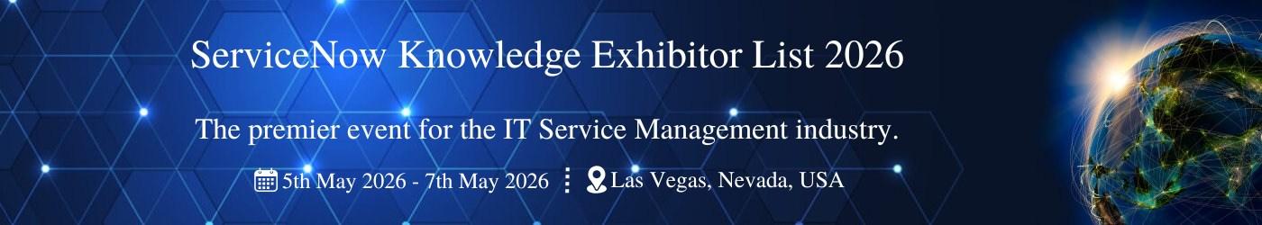 ServiceNow Knowledge Exhibitor List