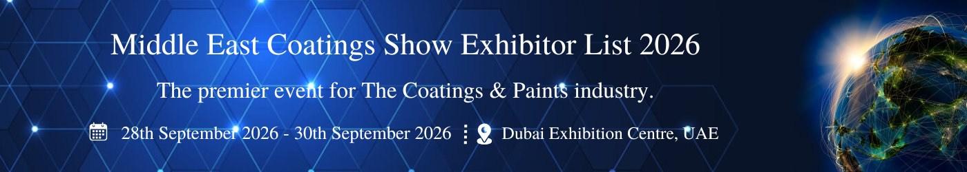 Middle East Coatings Show Exhibitor List