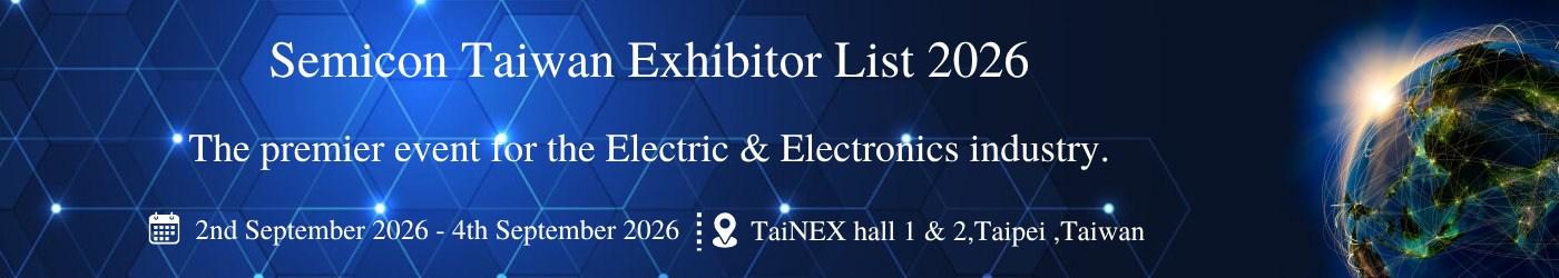 Semicon Taiwan Exhibitor List