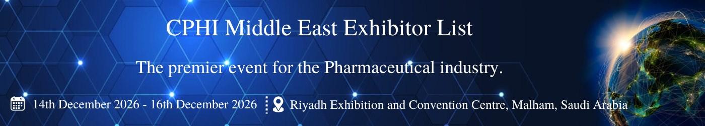CPHI Middle East Exhibitor List