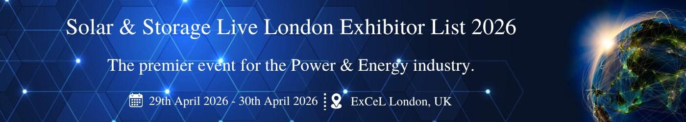 Solar & Storage Live London Exhibitor List