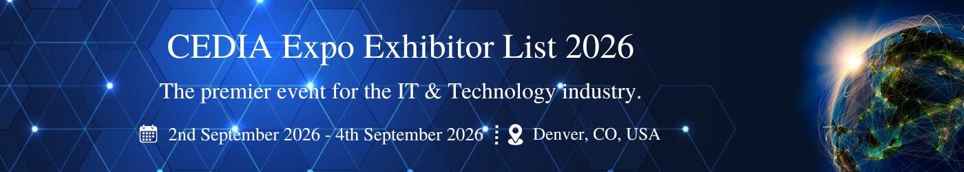 CEDIA Expo Exhibitor List