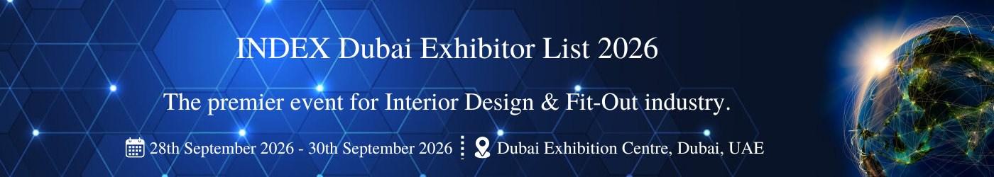 INDEX Dubai Exhibitor List