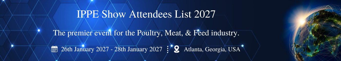 IPPE Show Attendees List