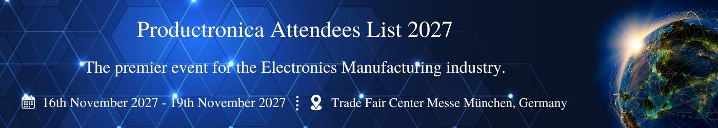 Productronica Attendees List