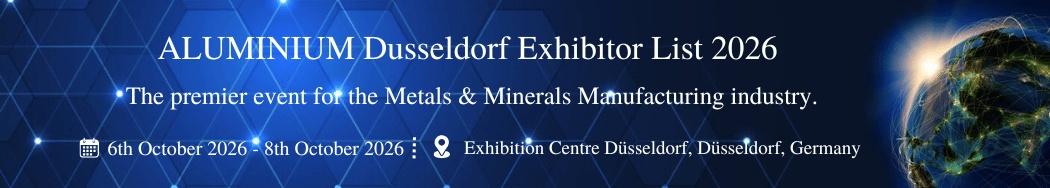ALUMINIUM Dusseldorf Exhibitor List