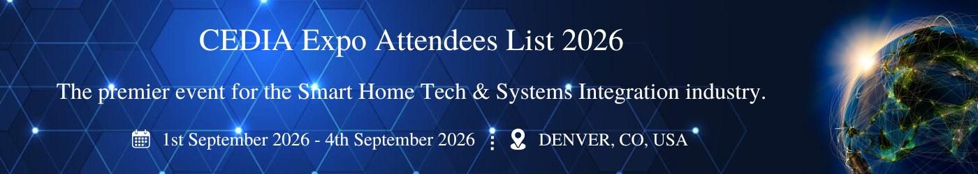 CEDIA Expo Attendees List