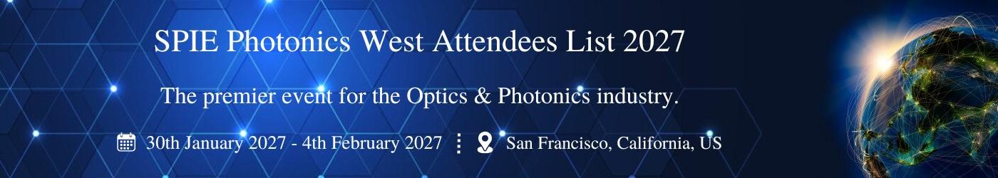 SPIE Photonics West Attendees List