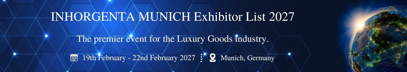 INHORGENTA MUNICH Exhibitor List