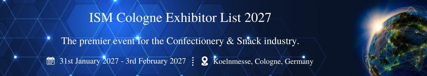ISM Cologne Exhibitor List