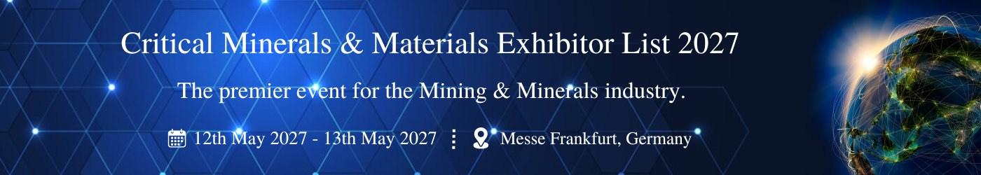 Critical Minerals & Materials Exhibitor List