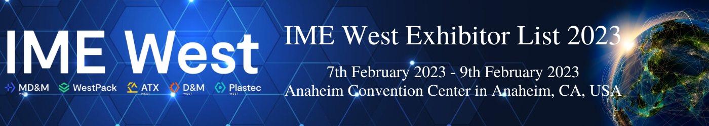 IME West Exhibitor List