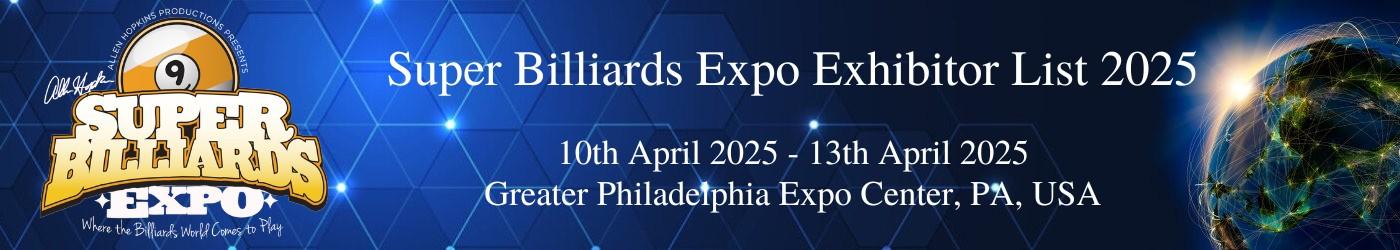 Super Billiards Expo Exhibitor List