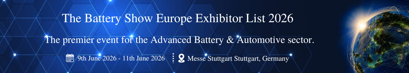 The Battery Show Europe Exhibitor List The Battery Show Europe Exhibitor List
