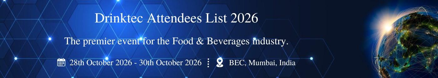 drinktec Attendees List drinktec Attendees List