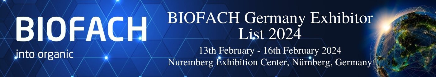 BIOFACH Germany Exhibitor List 2024