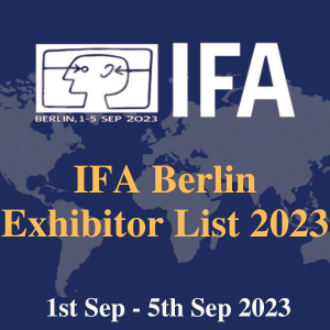 IFA Berlin Exhibitor List 2023