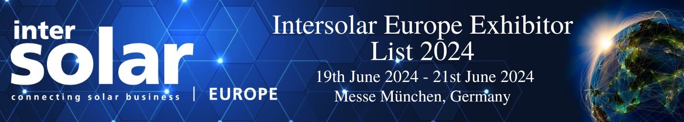 Intersolar Europe Exhibitor List 2024