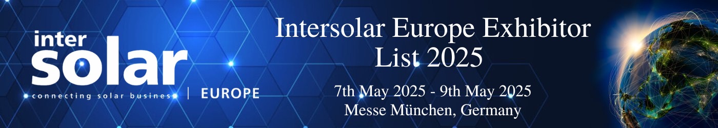 Intersolar Europe Exhibitor List