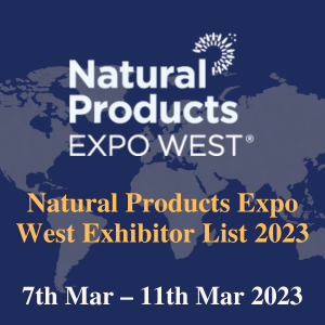 Natural Products Expo West Exhibitor List 2023