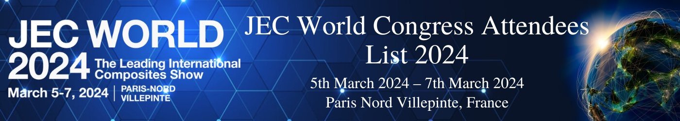 JEC World Congress Attendees List 2024