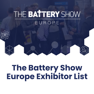 The Battery Show Europe Exhibitor List