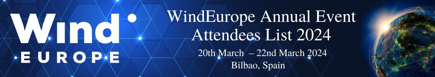 WindEurope Annual Event Attendees List 2024