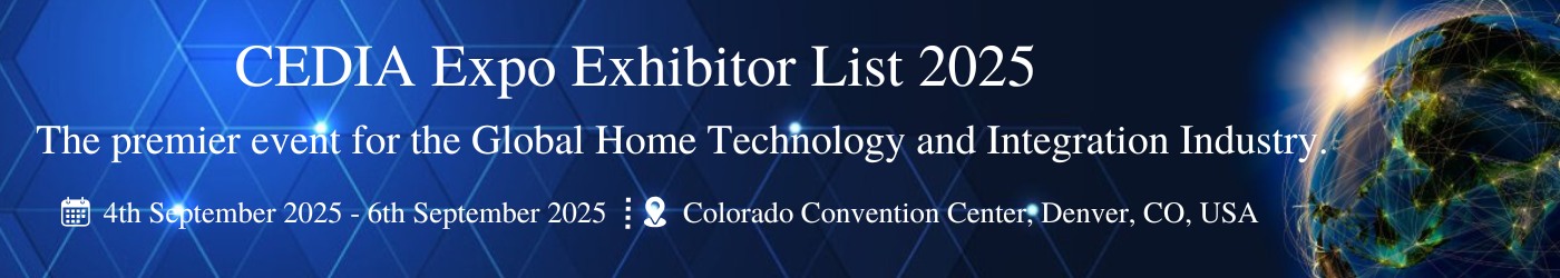 CEDIA Expo Exhibitor List