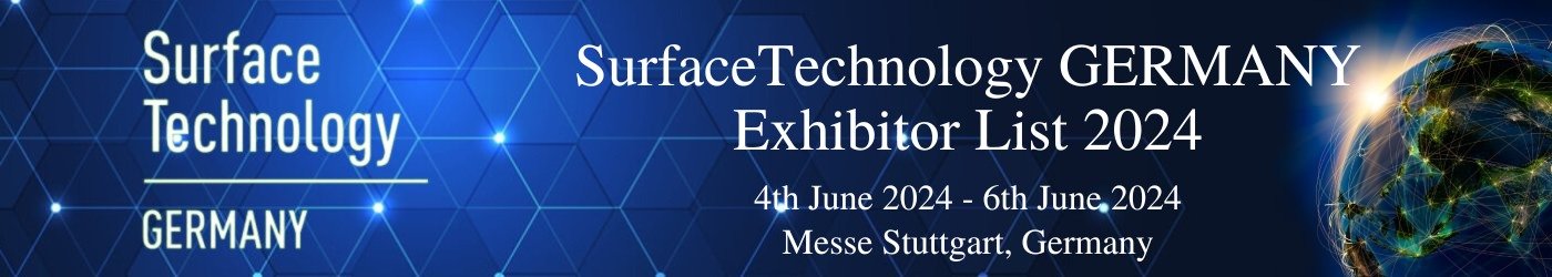 SurfaceTechnology GERMANY Exhibitor List 2024