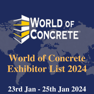 World of Concrete Exhibitor List 2024