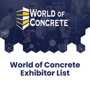 World of Concrete Exhibitor List