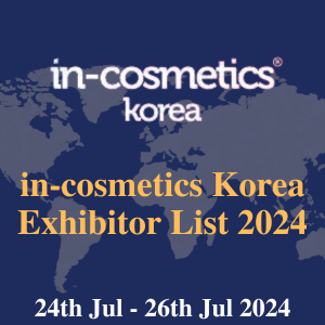 in-cosmetics Korea Exhibitor List 2024