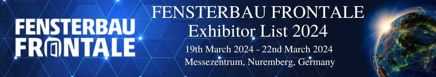 FENSTERBAU FRONTALE Exhibitor List 2024