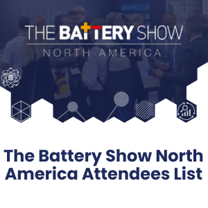 The Battery Show North America Attendees List
