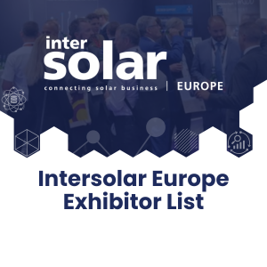 Intersolar Europe Exhibitor List