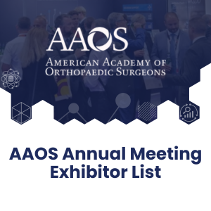 AAOS Annual Meeting Exhibitor List