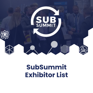 SubSummit Exhibitor List