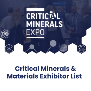 Critical Minerals & Materials Exhibitor List